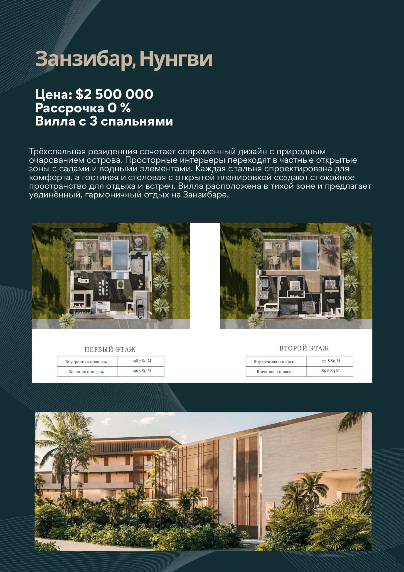 Anantara 3BR вилла Занзибар 1